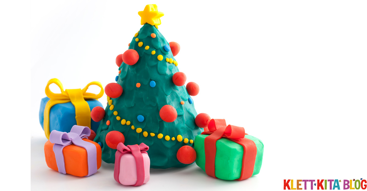 Mein Weihnachtsbaum aus Knetmasse – Deko-Baumchen aus selbst hergestellter Knetmasse