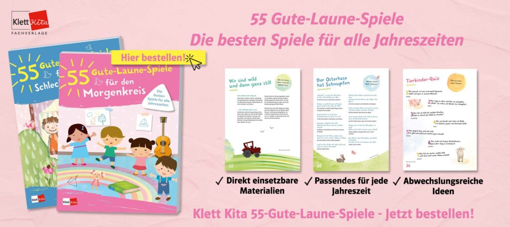 Banner 55 Gute Laune Spiele Mitmachgeschichte Sommer