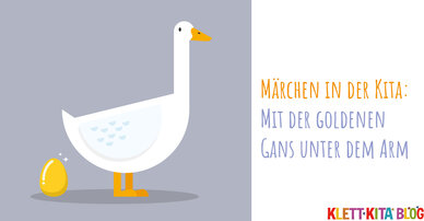 Mit der goldenen Gans unter dem Arm