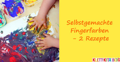 Selbstgemachte Fingerfarben - 2 Rezepte