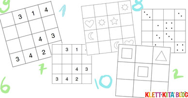 Sudoku für Kinder: Was muss wohin? – Mit gratis Vorlagen für Ihre Kita!