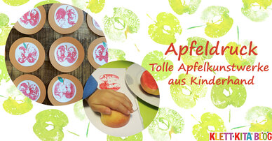 Apfeldruck - Tolle Apfelkunstwerke aus Kinderhand