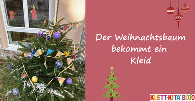 Der Weihnachtsbaum bekommt ein Kleid