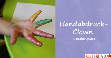 Handabdruck-Clown – Gestaltungsidee