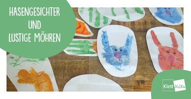 Hasengesichter und lustige Möhren – Frühlingsdruck-Ideen