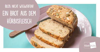 Bloß nicht wegwerfen! – Ein Brot aus dem Kürbisfleisch