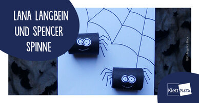 Lana Langbein und Spencer Spinne – Ein 3-D-Bild für die Halloween-Deko gestalten