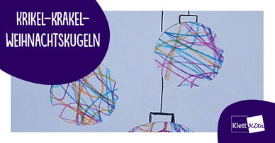 Krikel-krakel-Weihnachtskugeln – Einen kunterbunten Baumschmuck malen