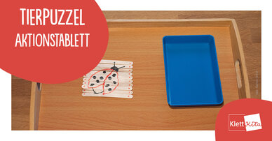 Tierpuzzel - Aktionstablett