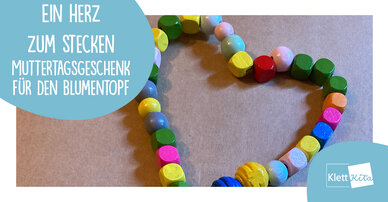 Ein Herz zum Stecken – Ein Muttertagsgeschenk für den Blumentopf
