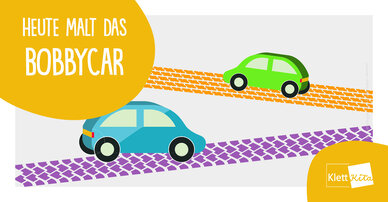 Heute malt das Bobbycar – Kunterbunte Malwerkstatt im Freien