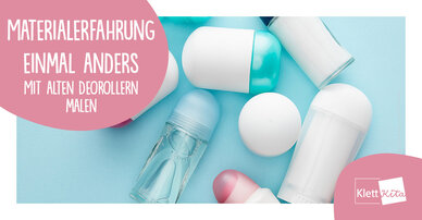 Materialerfahrung einmal anders — Mit alten Deorollern malen