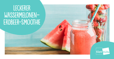 Cover  Leckerer Wassermelonen-Erdbeer-Smoothie — Rezept