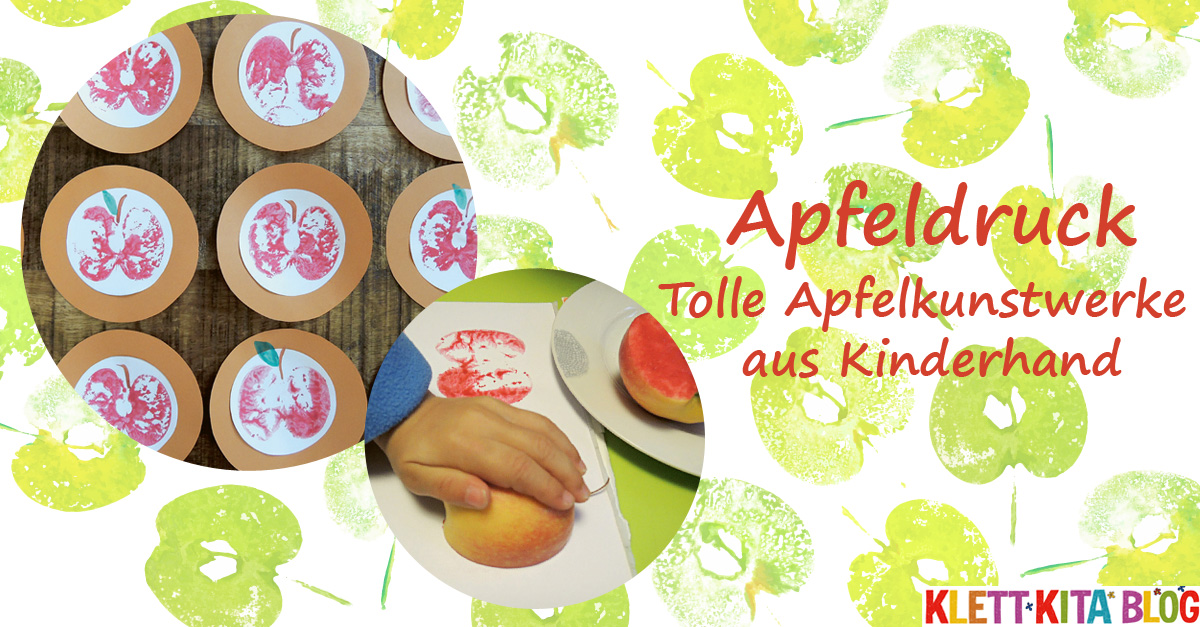 Apfeldruck - Tolle Apfelkunstwerke aus Kinderhand