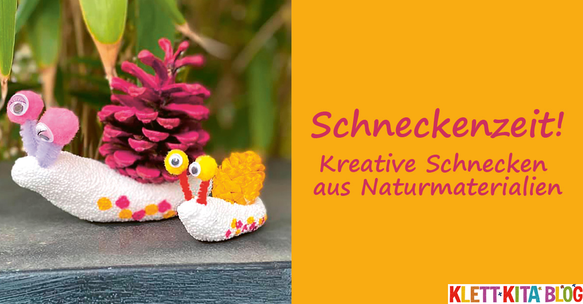 Schneckenzeit! — Kreative Schnecken aus Naturmaterialien