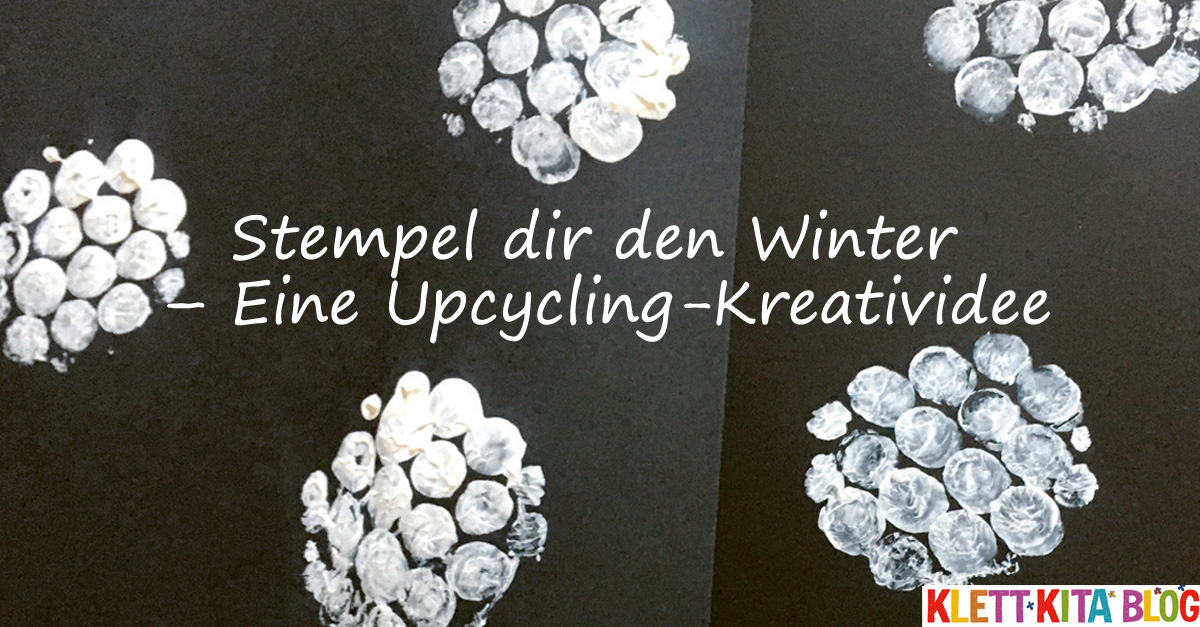 Stempel dir den Winter – Eine Upcycling-Kreatividee