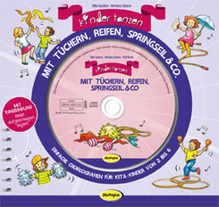 Cover Kinder tanzen mit Tüchern, Reifen, Springseil & Co.