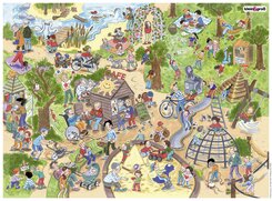 Cover Wimmelposter: Ein Tag im Park