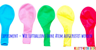 Experiment - Wie Luftballons ohne Atem aufgepustet werden