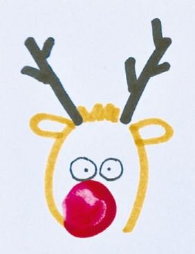 Süße Weihnachtskarten mit persönlicher Widmung –  Bastelidee