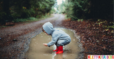 Plitsch-platsch! – Pfützen-Bewegungsspiele + Mitmachgedicht