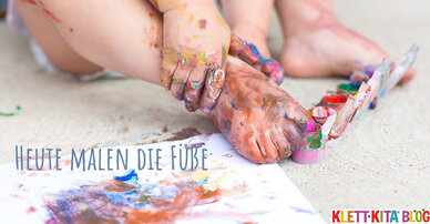 Heute malen die Füße