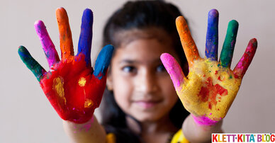 Ich bin immer bei dir –  Eine Bastelidee für einen Handabdruck