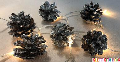 Tannenzapfen-Experiment für kleine Forscher –  Das sieht ja aus wie Raureif!