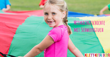 Mitmachgeschichte mit Schwungtuch – Es bläst ein starker Wind