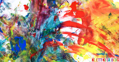 Rutschbild mit Fingerfarben – Ein glitschig-taktiler Spaß für die Finger