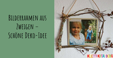 Bilderrahmen aus Zweigen – Schöne Deko-Idee