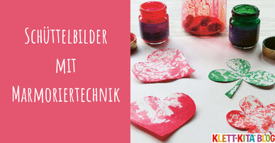 Eine einfache Marmoriertechnik für Kleinkinder – Schüttelbilder