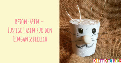 Lustige Hasen für den Eingangsbereich – Betonhasen