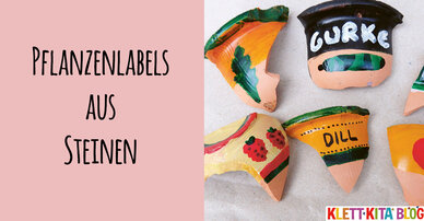 Pflanzenlabels aus Steinen – Unentbehrliche Helferlein sorgen für Ordnung im Beet